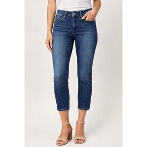 Kut From The Kloth Brigitte Crop Skinny Jeans Women's 8 Blue Stretch Denim 32x24